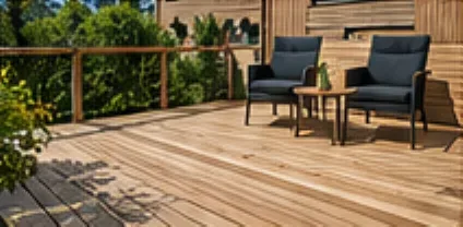 Træterrasse i hårdttræ